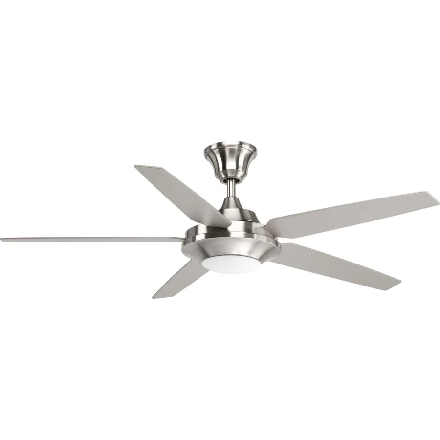 Signature Plus II 5 Blade Integrated LED Indoor Ceiling Fan with White Opal Shade