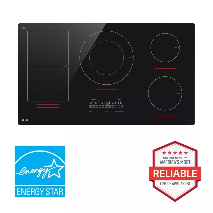 36 Inch Smart Induction Cooktop with UltraHeat™ 5.0kW Element